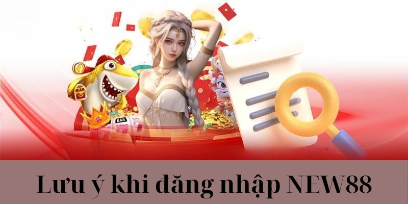 Những lưu ý khi đăng nhập vào tài khoản NEW88